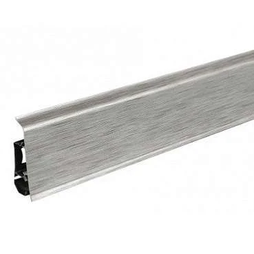 Плинтус пластиковый Arbiton INDO70 17 Алюминий 2,5 м в Кемерово