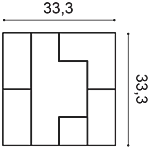 Декоративная панель Orac W103 (33.3x33.3x2.5 см) в Кемерово