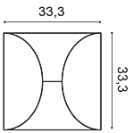 Декоративная панель Orac W107 (33.3x33.3x2.9 см) в Кемерово