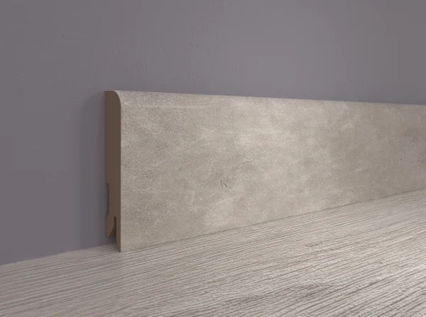 Плинтус MDF Bonkeel 24066 Бетон Лофт Светлый (80х16х2400 мм) в Кемерово