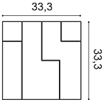 Декоративная панель Orac W102 (33.3x33.3x2.5 см) в Кемерово