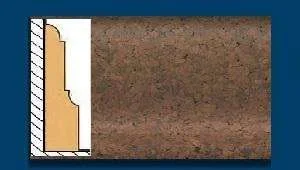 Плинтус пробковый ArtCorkDesing С 103 (Колер 11) 12х65х910 мм в Кемерово