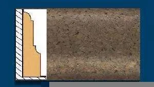 Плинтус пробковый ArtCorkDesing С 103 (Колер 7) 12х65х910 мм в Кемерово