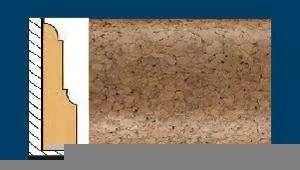 Плинтус пробковый ArtCorkDesing С 103 (Колер 9) 12х65х910 мм в Кемерово