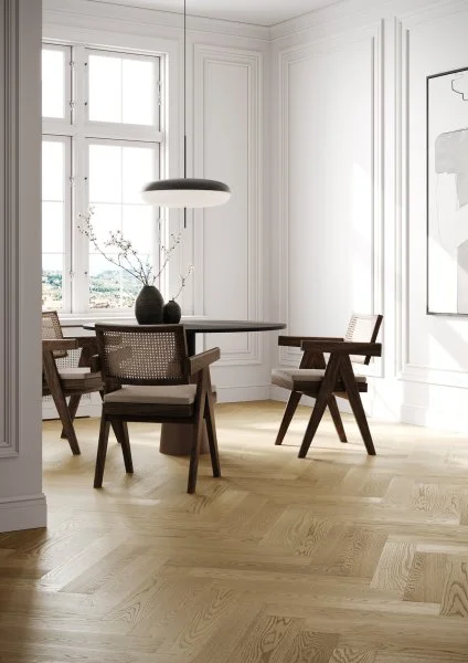 Паркетная доска Quartz Parquet Английская Ёлка Дуб Шампань 33-414 в Кемерово