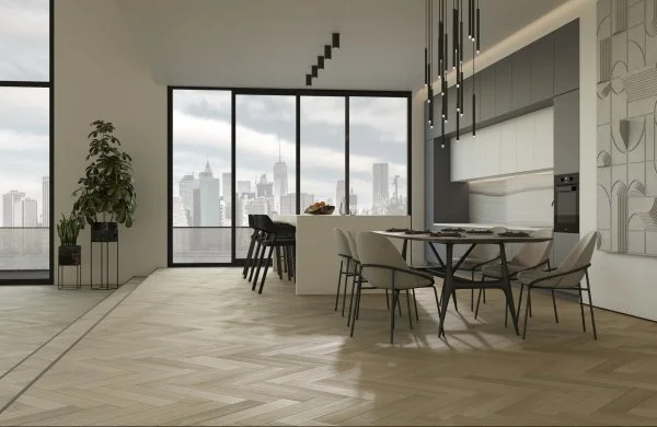 Паркетная доска Quartz Parquet Английская Ёлка Дуб Лимба 33-405 в Кемерово