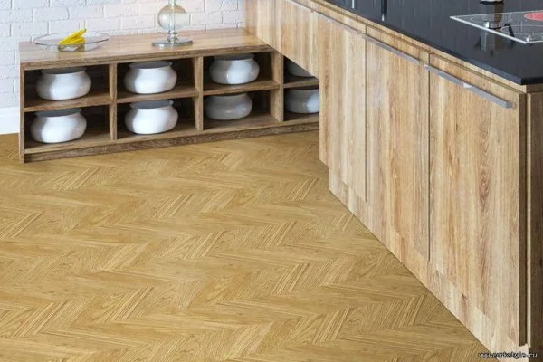 Пробковое покрытие CorkStyle Chevron Gold (1235*305*6 мм) HC в Кемерово