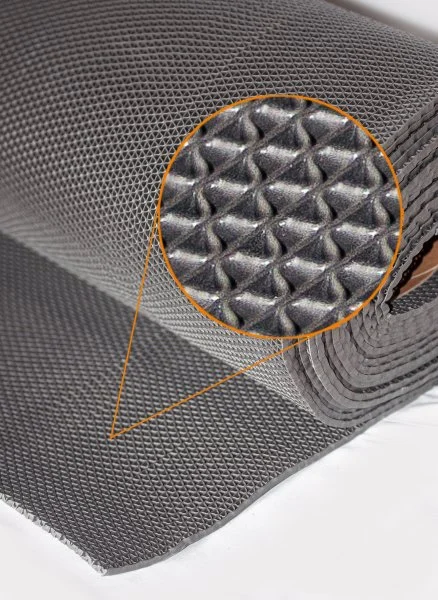 Грязезащитное рулонное покрытие ЗигЗаг Серый 5 мм (1,2 м) Китай в Кемерово