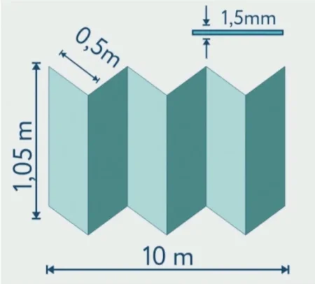 Подложка Солид 1,5мм гармошка для LVT (10.5м2) в Кемерово