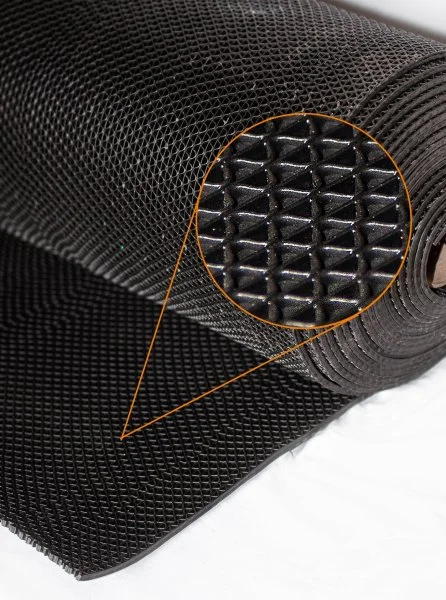 Грязезащитное рулонное покрытие ЗигЗаг Черный 5 мм (0,9 м) Китай в Кемерово