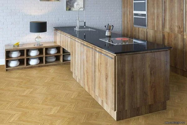 Пробковое покрытие CorkStyle Chevron Gold (1235*305*6 мм) HC в Кемерово