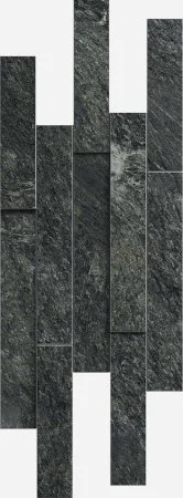 Керамогранит Italon Скайфолл Неро Брик 3D (Патинированная, 28х78) в Кемерово