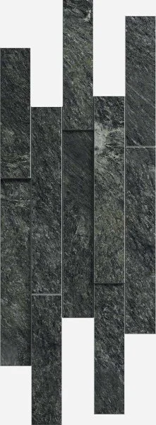 Керамогранит Italon Скайфолл Неро Брик 3D (Патинированная, 28х78) в Кемерово