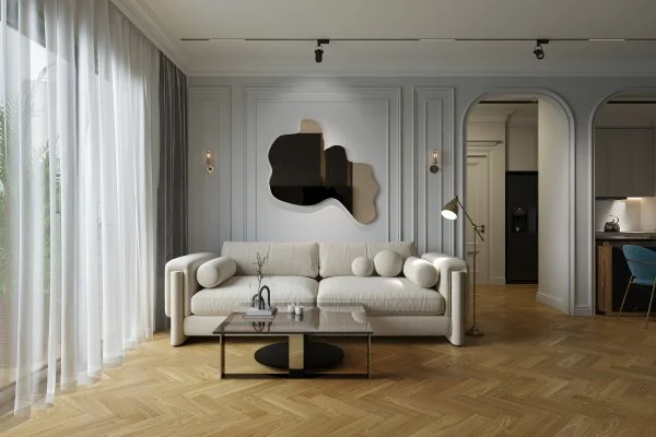 Паркетная доска Quartz Parquet Штучный паркет Вяз Кенигсберг 44-550-62 в Кемерово