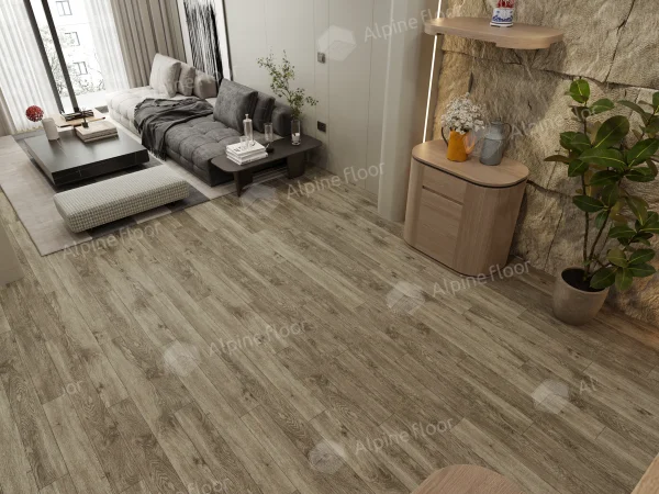 Каменно-полимерная плитка Alpine Floor Grand Sequoia Village Венге Грей ECO 11-807 4мм, 43 класс в Кемерово
