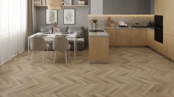 Кварц-виниловая плитка Alpine Floor Chevron Дуб Синистра ECO 20-6 (2,5 мм. 43 класс) в Кемерово