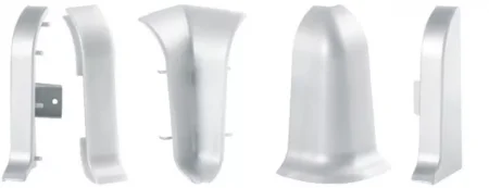 Соединитель для плинтуса ALP-C43 Серебро (ПВХ) в Кемерово