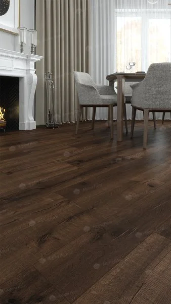 Каменно-полимерная плитка Alpine Floor Real Wood Дуб Мокка ECO 2-2, 6 мм 43 класс в Кемерово