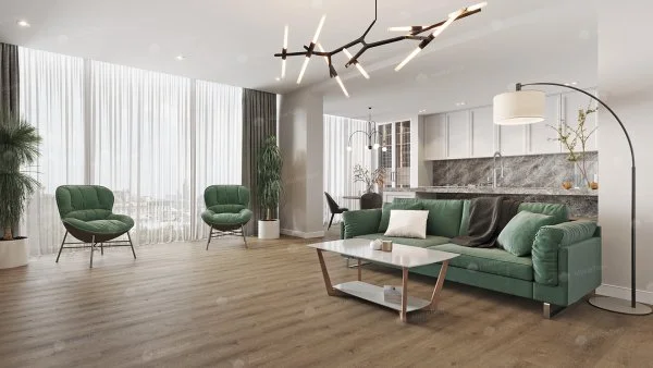 Каменно-полимерная плитка Alpine Floor Solo Ларгетто ECO 14-3, 3,5 мм 34 класс в Кемерово