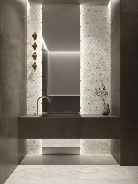 Керамогранит Italon Этернум Каррара Мозаика Вертекс 25.8х30 (Натуральная) в Кемерово