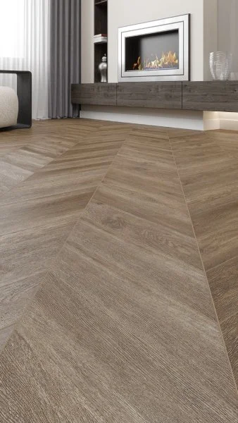 Каменно-полимерная плитка Alpine Floor Chevron Макадамия ЕСО 18-5, 5 мм, 43 класс в Кемерово
