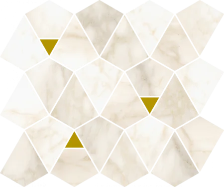 Керамогранит Italon Этернум Каррара Мозаика Вертекс 25.8х30 (Натуральная) в Кемерово