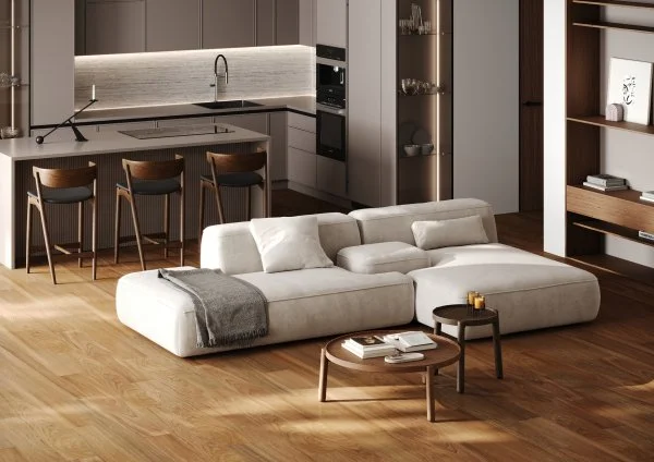 Паркетная доска Quartz Parquet Классик 5 мм Дуссия Африканская 550-63 в Кемерово