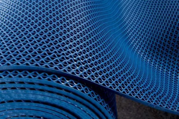 Грязезащитное рулонное покрытие ЗигЗаг Синий 4,5 мм (1,2 м) Китай в Кемерово