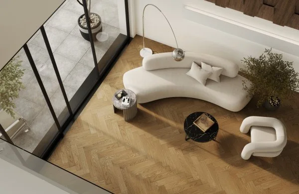 Паркетная доска Quartz Parquet Английская Ёлка Дуб Рустикальный 33-410 в Кемерово