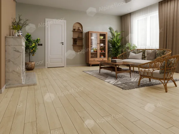 Каменно-полимерная плитка Alpine Floor Grand Sequoia Village Камфора ECO 11-507 4мм, 43 класс в Кемерово