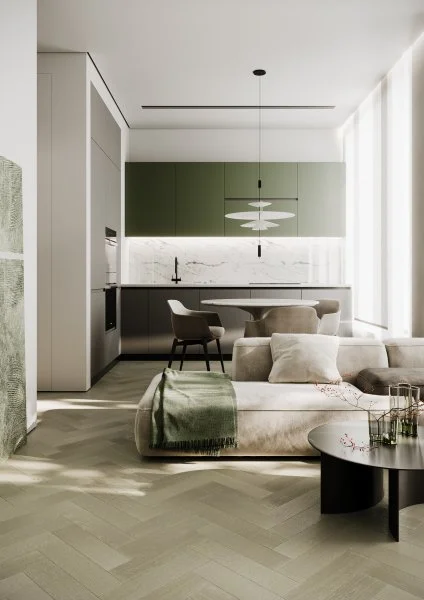 Паркетная доска Quartz Parquet Штучный паркет Дуб Лунный 44-1258-08 в Кемерово