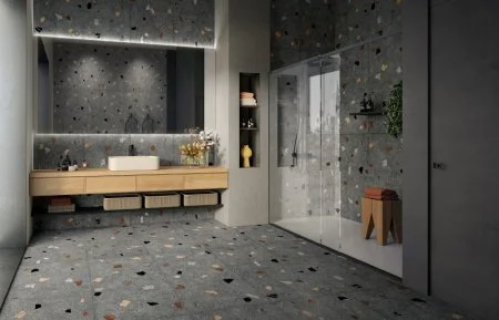 Керамогранит Coliseum Палладио Блэк 60х120 (Натуральный и Реттифицированный) в Кемерово