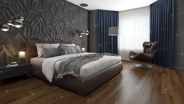 Кварц-виниловая плитка Alpine Floor Premium XL Дуб Шоколадный ЕСО 7-18, 8 мм. 43 класс в Кемерово