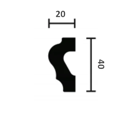 Молдинг NMC Wallstyl WL2 (40х20х2000 мм) в Кемерово