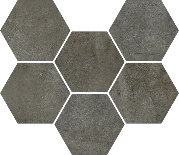 Керамогранит Coliseum Экспо Дарк Мозаика Гексагон (Натуральная, 25х29) в Кемерово