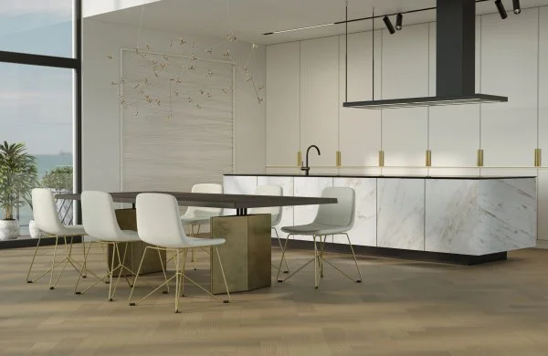 Паркетная доска Quartz Parquet Английская Ёлка Дуб Шампань 33-414 в Кемерово