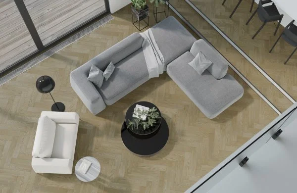 Паркетная доска Quartz Parquet Английская Ёлка Дуб Карельский 33-419 в Кемерово