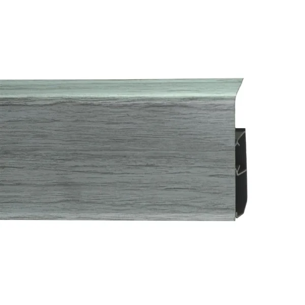 Пластиковый плинтус Royce №333 Серебристый Жемчуг (80х24х2200мм) в Кемерово