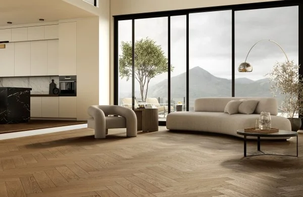 Паркетная доска Quartz Parquet Английская Ёлка Дуб Рустикальный 33-410 в Кемерово