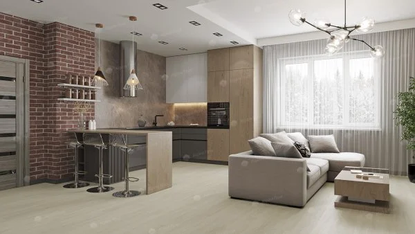 Каменно-полимерная плитка Alpine Floor Solo Plus Ленто ЕСО 14-501, 4 мм, 43 класс в Кемерово