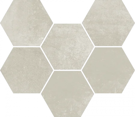 Керамогранит Coliseum Экспо Уайт Мозаика Гексагон (Натуральная, 25х29) в Кемерово