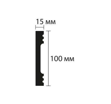 Плинтус NMC Wallstyl FD10 (100х15х2000 мм) в Кемерово