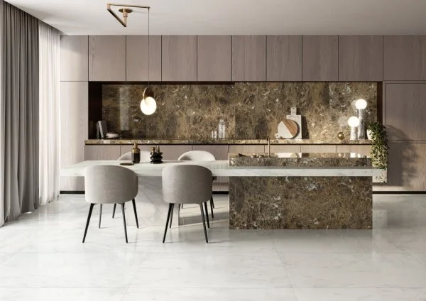 Керамогранит Italon Шарм Делюкс Бьянко Микеланджело 60х120 (Паттинированная и реттифицированная) в Кемерово