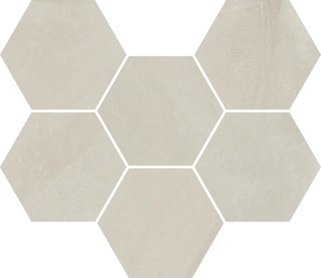 Керамогранит Italon Континуум Пьюр Мозаика Гексагон (Натуральная 25х29) в Кемерово