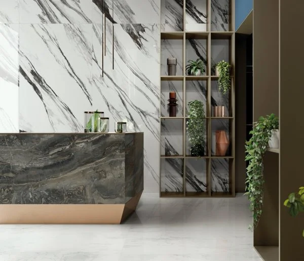 Керамогранит Italon Шарм Делюкс Бьянко Микеланджело 80х160 (Люкс и реттифицированная) в Кемерово