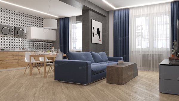 Каменно-полимерная плитка Alpine Floor Sequoia Секвойя Коньячная ECO 6-2, 4мм 43 класс в #REGION_NAME_DECLINE_PP#